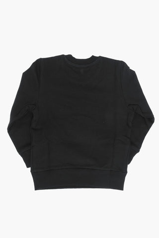 Crew-neck Cotton Sweatshirt with Frontal Print