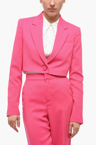 Satin Crepe LOULOU Cropped Blazer