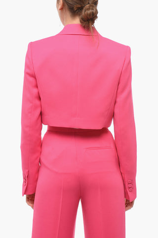 Satin Crepe LOULOU Cropped Blazer