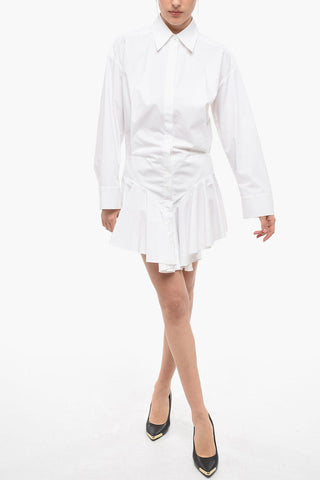 CANDICE Chemisier Minidress with Pleated Detail