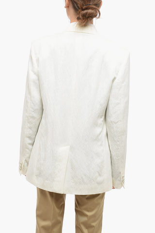 Blazer Monopetto Foderato con Tasche ad Aletta