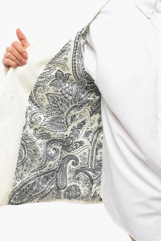 Blazer Monopetto Foderato con Tasche ad Aletta