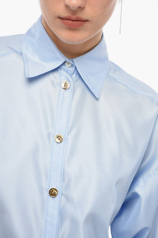 Silk Blend Asymmetrical Shirt