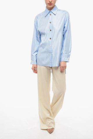 Silk Blend Asymmetrical Shirt