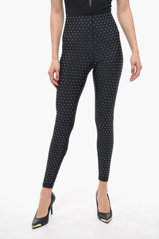 High-waisted HOLLY Leggings with Crystal Application