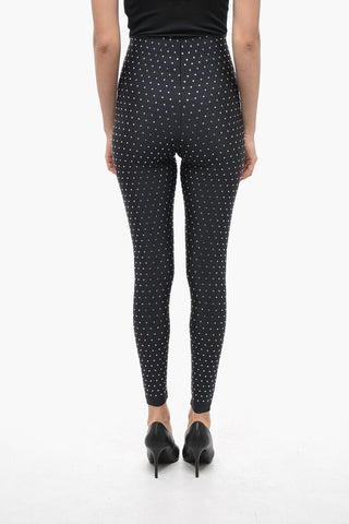 High-waisted HOLLY Leggings with Crystal Application
