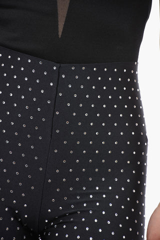 High-waisted HOLLY Leggings with Crystal Application