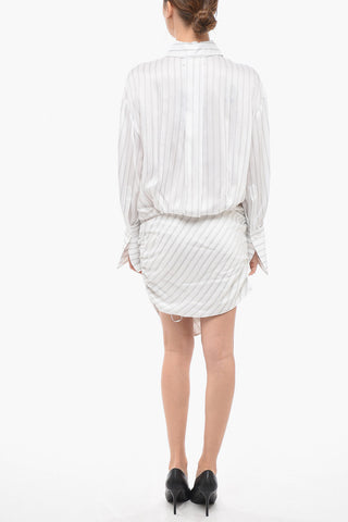 HATTY Chemisier Dress with Asymmetric Hem