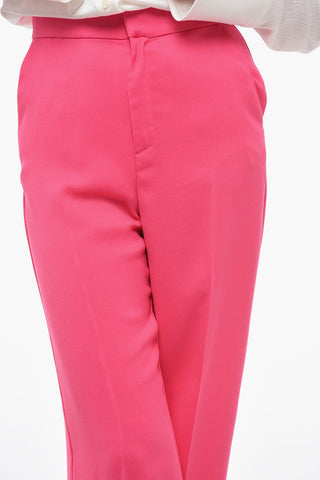 High-waisted Pants with Straight Fit