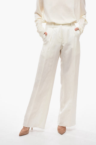 Silk and Linen Wide Pants