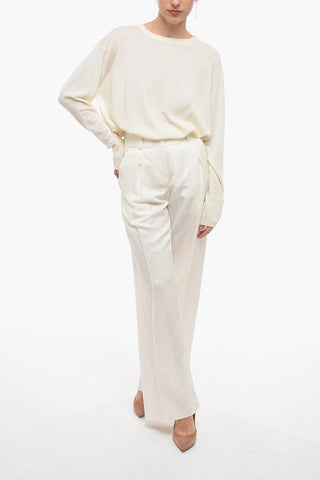 Silk and Linen Wide Pants