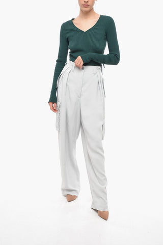 Double-pleated Cargo Pants with Belt Loops