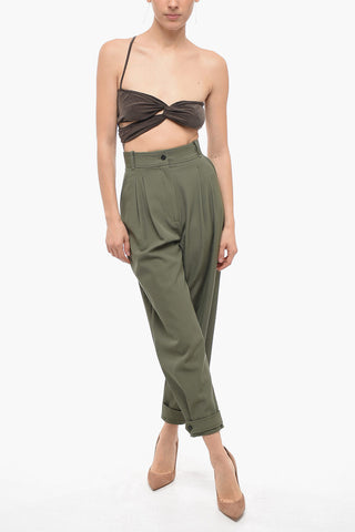 Crop Top Asimmetrico con Design Annodato