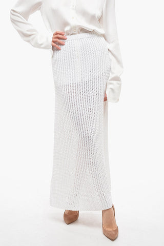 Gonna in Maglia con Spacchi Profondi