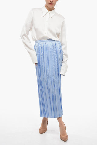 Pleated Skirt with Side Closure