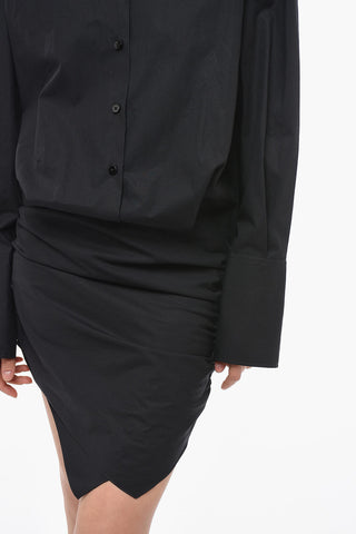 HATTY Chemisier Dress with Asymmetric Hem