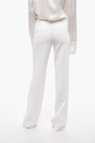 Pantaloni a Vita Alta con Piega