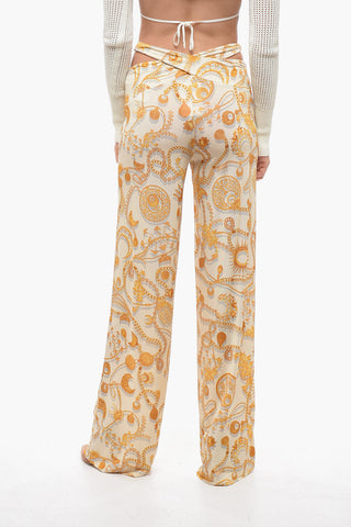 Jewel Print Palazzo Pants