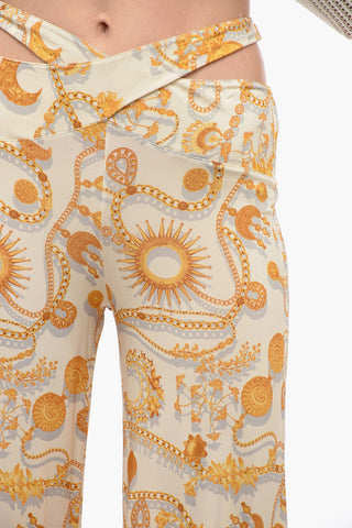 Jewel Print Palazzo Pants