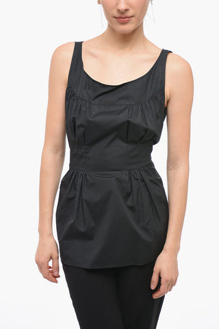 Pleated Top with Belt