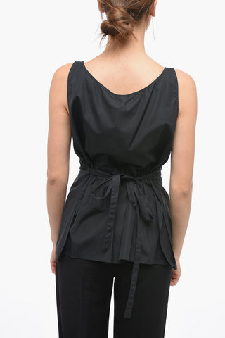 Pleated Top with Belt