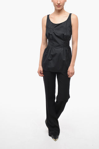 Pleated Top with Belt