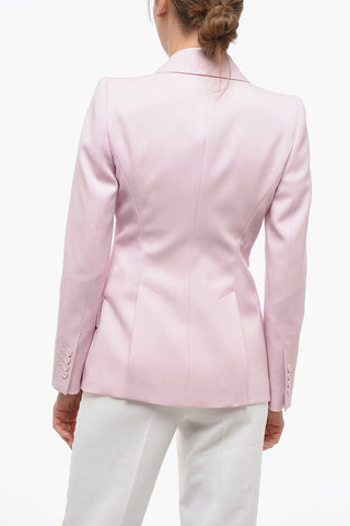 Blazer in Lana con Revers a Scialle