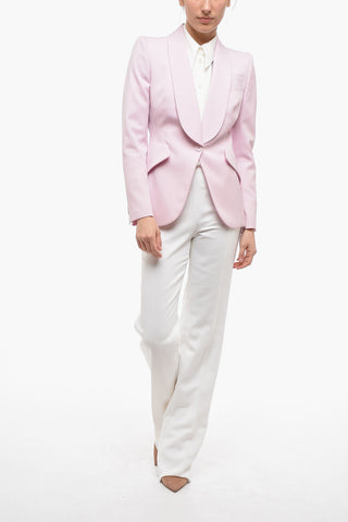 Blazer in Lana con Revers a Scialle
