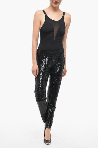 Sequined GUMMYNET Drawstringed Pants