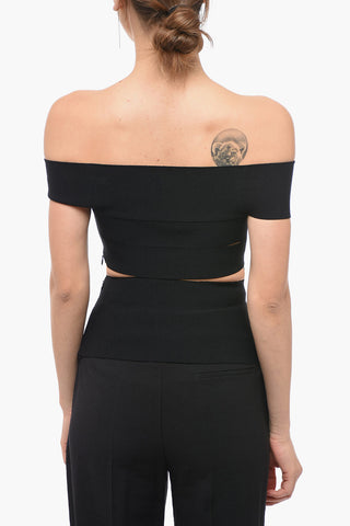 Boat Neck Top with Cut Out Detail