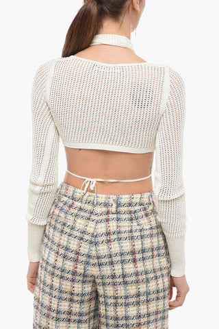 Viscose Blend FISHNET Crop Top
