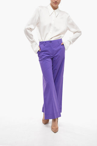 Wide Leg Pants with Turn-up Hems