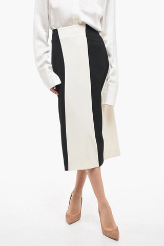 Two-Tone Pencil Skirt