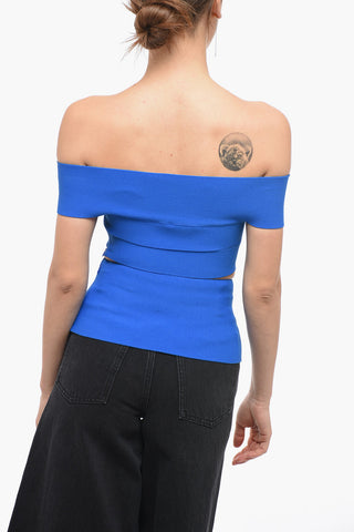 Top Scollo a Barca con Dettagli Cut Out