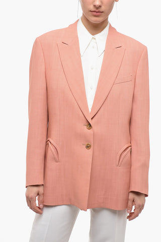 Blazer in Viscosa con Revers a Lancia