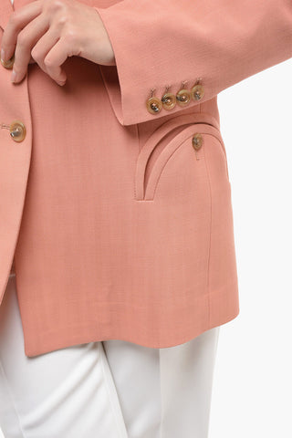 Blazer in Viscosa con Revers a Lancia