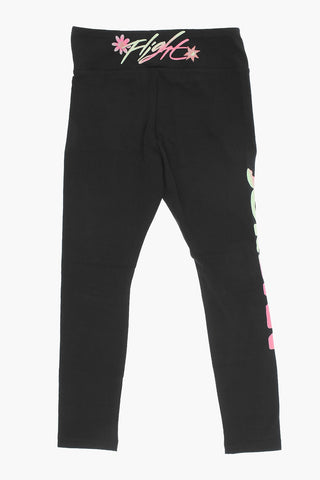 AIR JORDAN Stretch Cotton Leggings with Printed Logo