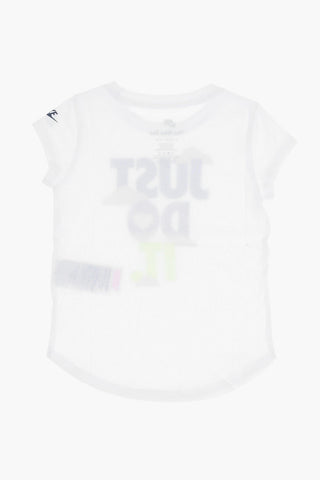 t-shirt girocollo con Stampa in Rilievo