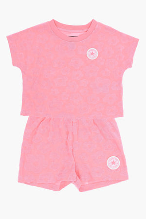 ALL STAR CHUCK TAYLOR T-Shirt and Shorts Set in Floral Jacquard