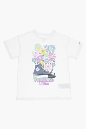 ALL STAR CHUCK TAYLOR Rundhals-T-Shirt mit floralem Muster