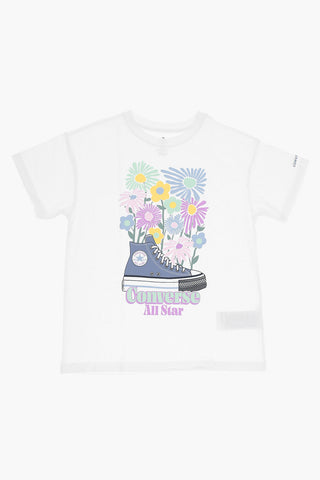 ALL STAR CHUCK TAYLOR Crewneck T-Shirt with Floral Pattern