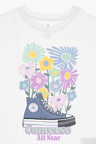 ALL STAR CHUCK TAYLOR Crewneck T-Shirt with Floral Pattern