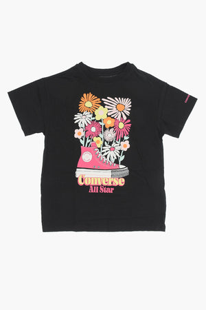 ALL STAR CHUCK TAYLOR Crewneck T-Shirt BOYFRIEND with Floral Print