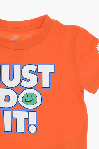 Rundhals-T-Shirt mit Frontprint