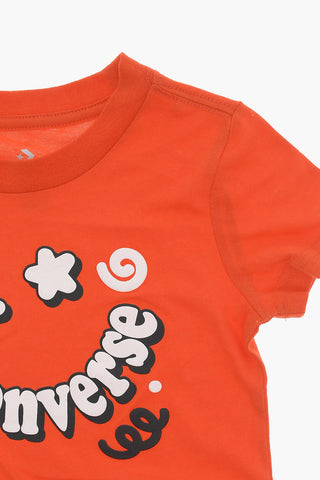 T-Shirt and Joggers Set with Printed Logo