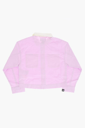 Lightweight Cotton Overshirt with Double Pocket and Zip Closure