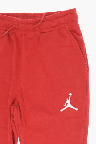 AIR JORDAN Brushed Cotton-Blend Joggers with Embroidered Logo