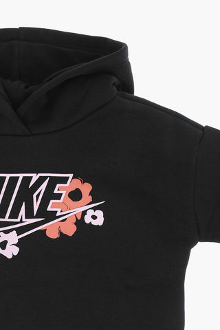 Brushed Cotton-Blend Hoodie With Printed Logo