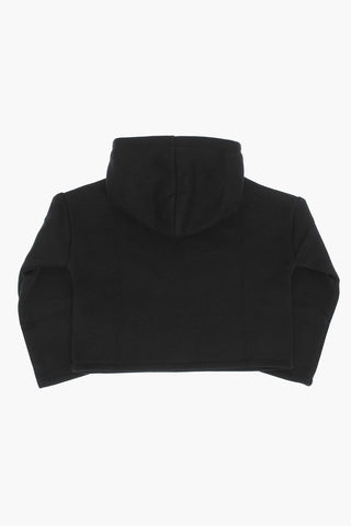 Hoodie aus gebürstetem Baumwollmix mit Logodruck