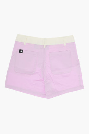 Shorts mit einer Falte aus Stretch-Baumwolle